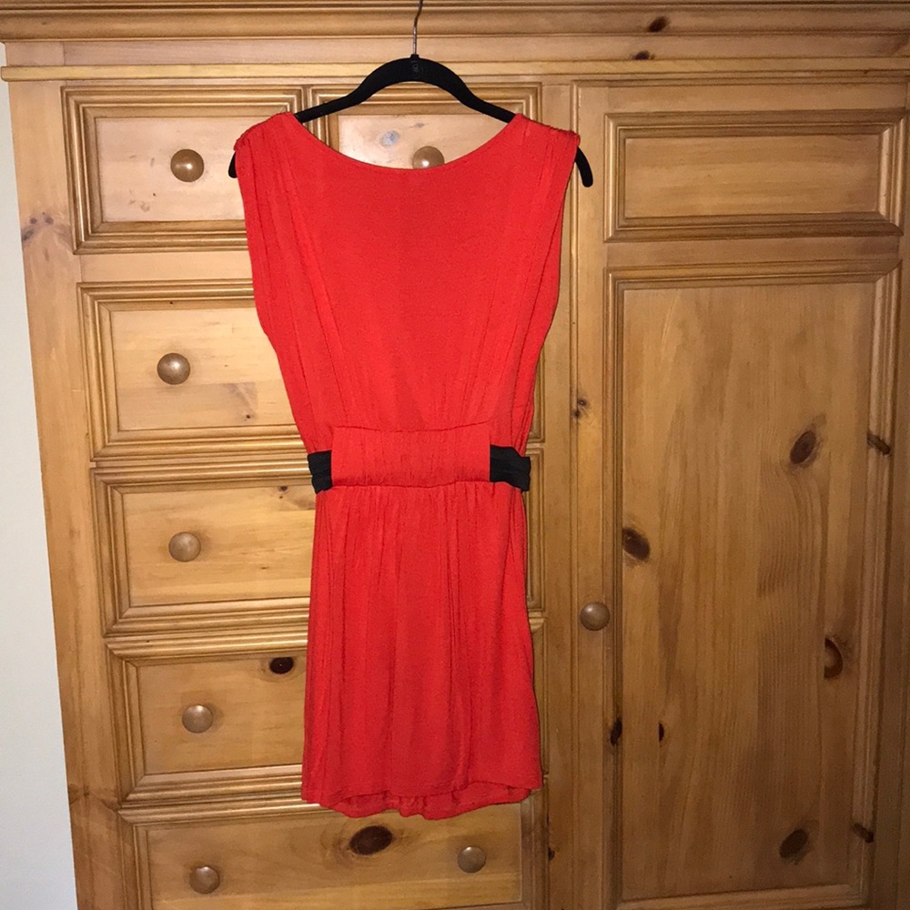 Red Wyatt minidress with pockets. Made in USA!